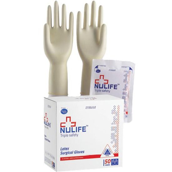 Nulife Sterile Powdered Gloves Size 6 per pair