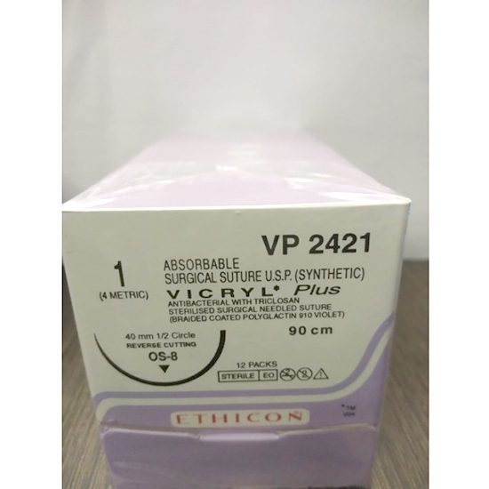 Vicryl 1, VP2421, OS Needle