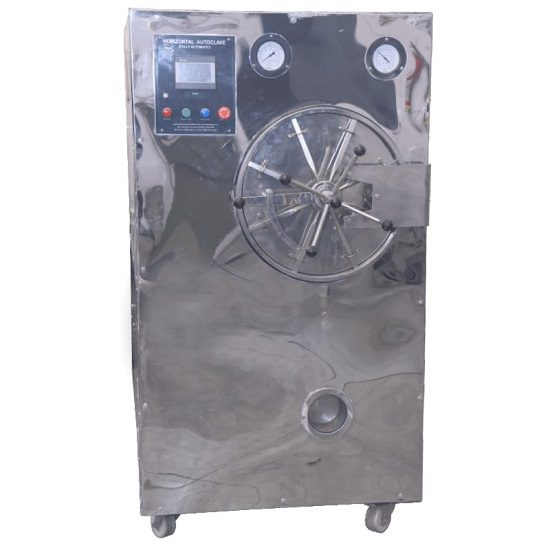 TAI-906 -A- Horizontal Cylindrical Tripple Walled High Pressure Autoclave With Outer Square Body