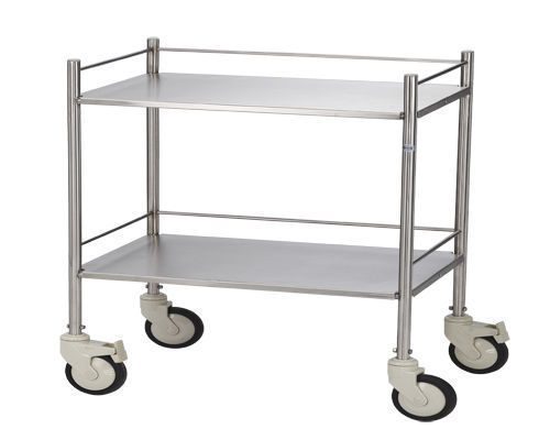 Instruments & dressing Trolley- 2 S.S. Shelves