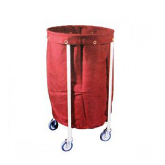 Linen Trolley with Bag Stainless Steel