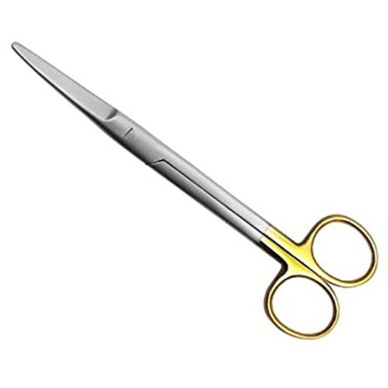 Scissors Straight Mayo. 7inch and 8 T.C. Gold Handle