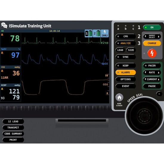 LIFEPAK 15 Patient Monitor Screen Simulation for REALITi 360