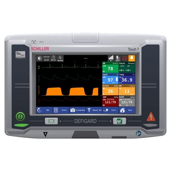 Schiller DEFIGARD Touch 7 Patient Monitor Screen Simulation for REALITi 360