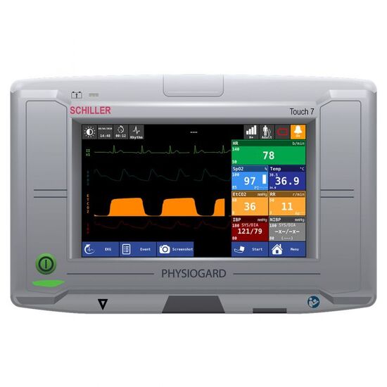 Schiller PHYSIOGARD Touch 7 Patient Monitor Screen Simulation for REALITi 360
