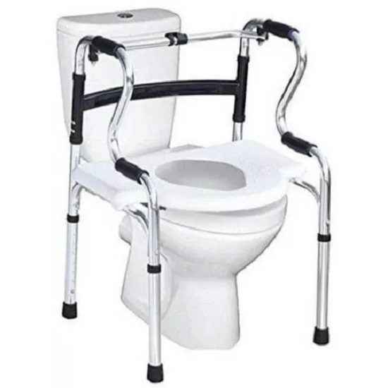 Folding Walker With Commode Seat