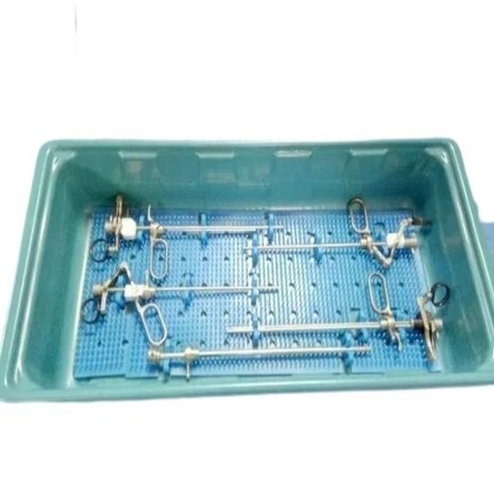 Laparoscope Instruments Sterilization Tray – Double Compartment