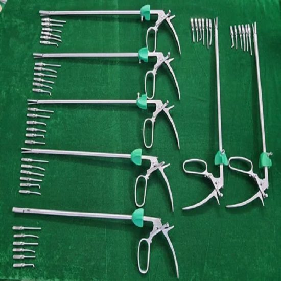 Laparoscopic Bulldog Clamp with 6 Clips Reusable High Quality Surgical Instruments