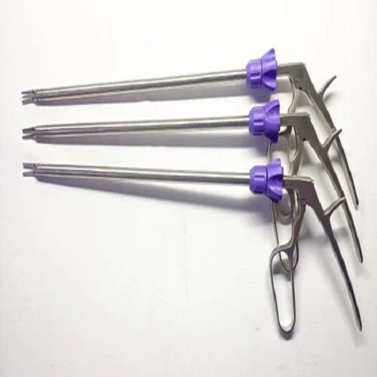 Laparoscopic Clip applicator Single action 10mmx330mm Reusable Surgical instruments
