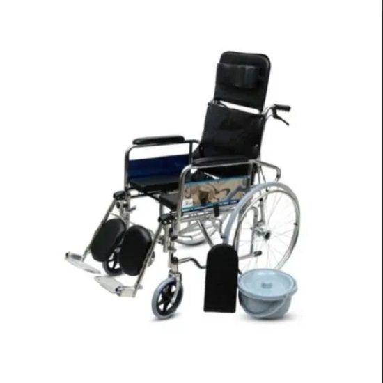 Medequip Reclining Commode Wheelchair (U Cut Seat)