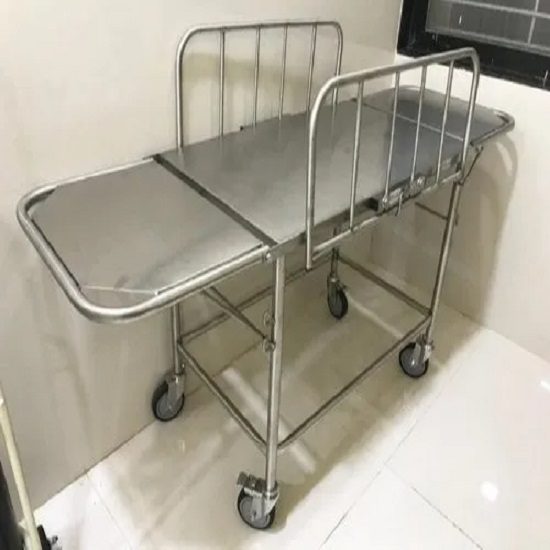 Stainless Steel Patient Shifting Trolly