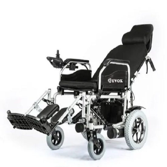 Steel Reclining Electric Power Wheelchair  – Evox Wc104