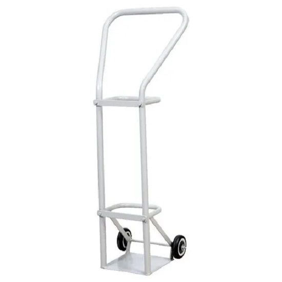 SS Large Oxygen Cylinder Trolley