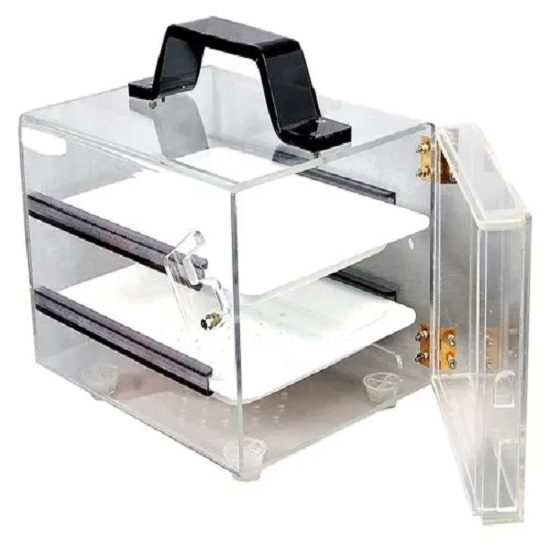 Acrylic Formalin Chamber Two Trays 10 Inches