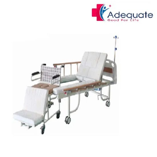Adequate Hospital bed with toilet.