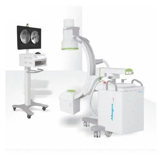 Allengers HF 49 C-Arm with 9″ Image Intensifier & Dual Monitor with Memory