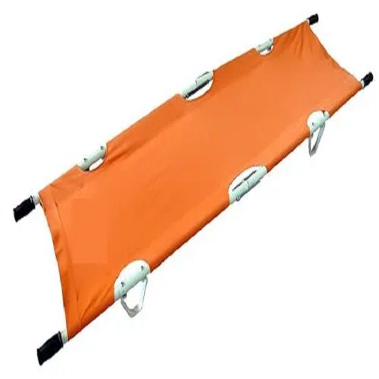 Hospital Stretcher Aluminum Orange Color