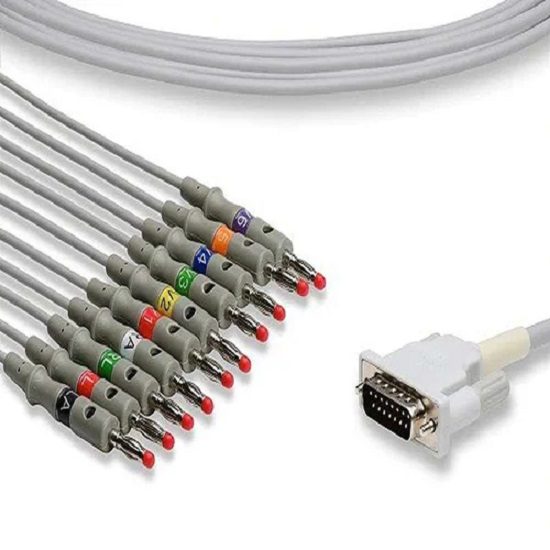 Contec Direct Connect 10 Leads Banana ECG Cable