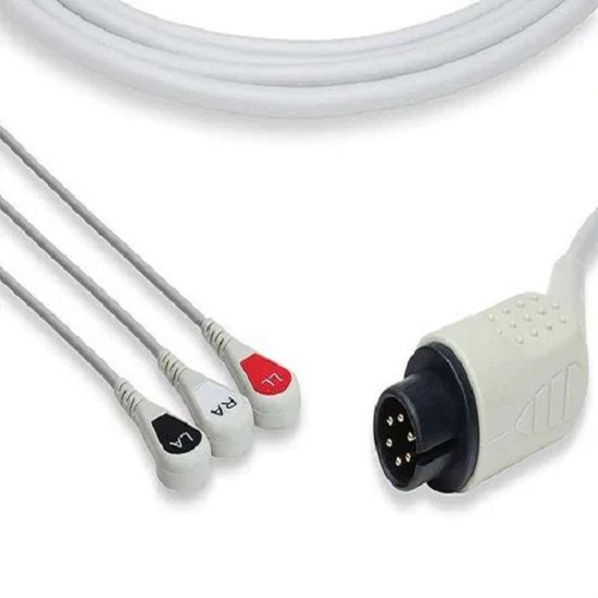 Contec Direct Connect 3 Leads Snap ECG Cable