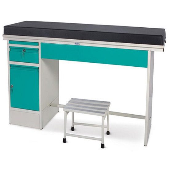 Medimek Examination Couch Plain Top With A Drawer And A Cabinet Mi-4013